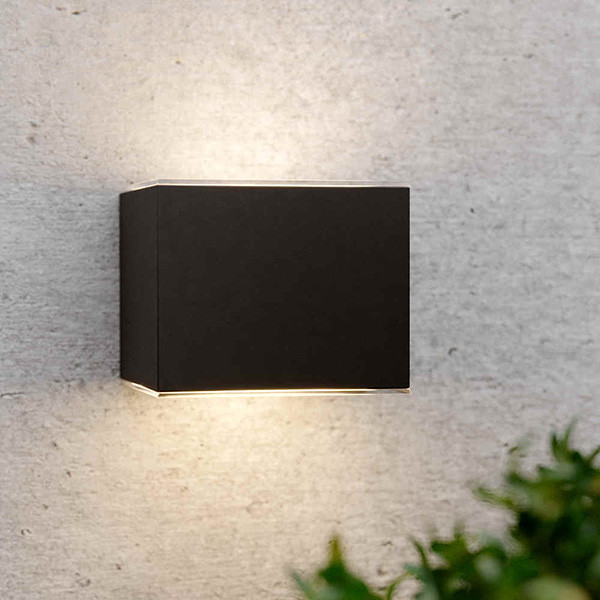 LED anthracite Avon solar up down wall lamp 3000K 50 lumens